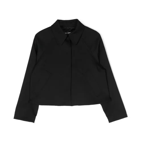 MM6 Maison Margiela , Girl's Clothing Jackets Black Aw22 ,Black female, Sizes: