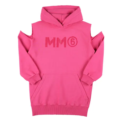 MM6 Maison Margiela , Girl`s Clothing Knitwear Deep Pink Aw23 ,Pink female, Sizes: