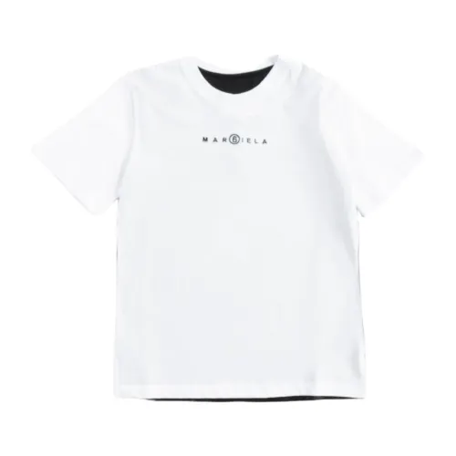 MM6 Maison Margiela , Short Sleeve T-Shirt M60156-Mm040 ,White female, Sizes: