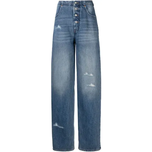 MM6 Maison Margiela , Straight jeans ,Blue female, Sizes: