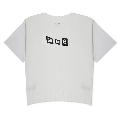 MM6 Text Logo T-Shirt Girls - White