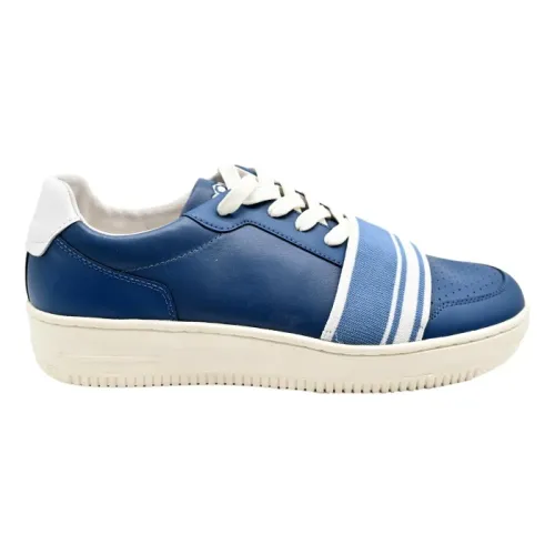 MOA - Master OF Arts , Blue Action Leather Sneakers Md21 M10C ,Blue male, Sizes: