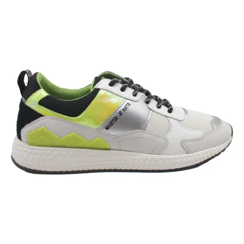 MOA - Master OF Arts , Futura White Silver Yellow Fluorescent Sneakers ,Multicolor male, Sizes: