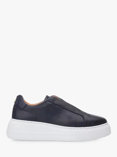 Moda in Pelle Alba Leather Chunky Trainers - Navy - Female