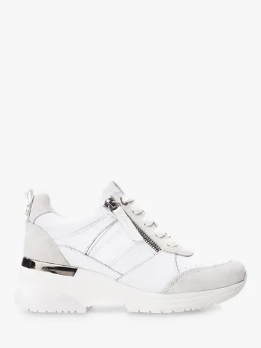 Moda in Pelle Alican Leather Chunky Trainers, White - White - Female