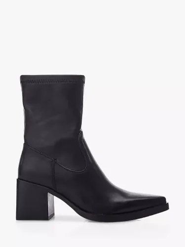 Moda in Pelle Nailla Block Heel Ankle Boots, Black - Black - Female