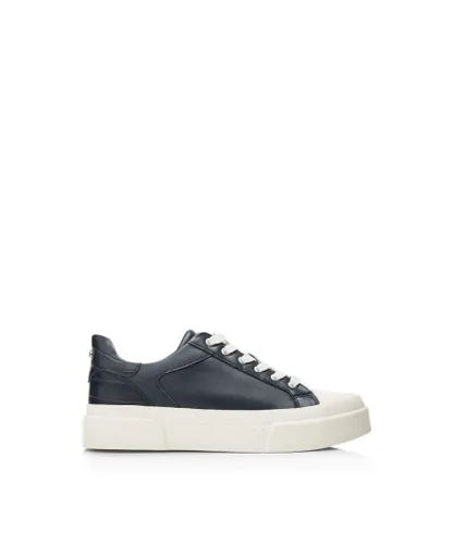 Moda in Pelle Womens 'Amilyn' Navy Leather Trainers