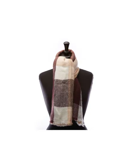Moda in Pelle Womens Calma' Burgundy Fabric Scarf - One