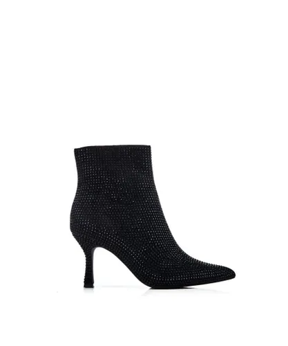 Moda in Pelle Womens 'Zalea' Black Textile Boots