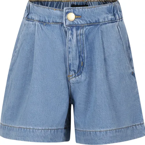 Molo , Casual Denim Shorts ,Blue female, Sizes: