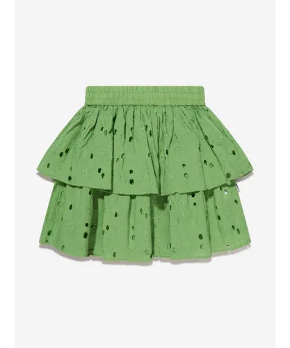Molo Girls Brigitte Skirt In Green cotton