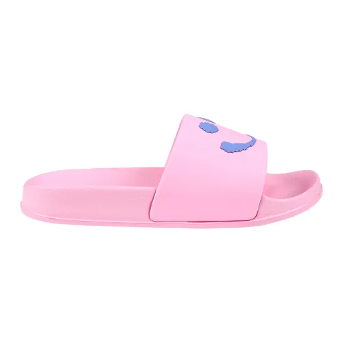 Molo , Pink Smileys Slippers ,Pink female, Sizes: