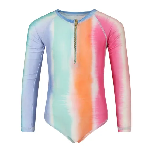 Molo , Tie-Dye Long Sleeve Swimsuit ,Multicolor female, Sizes:
