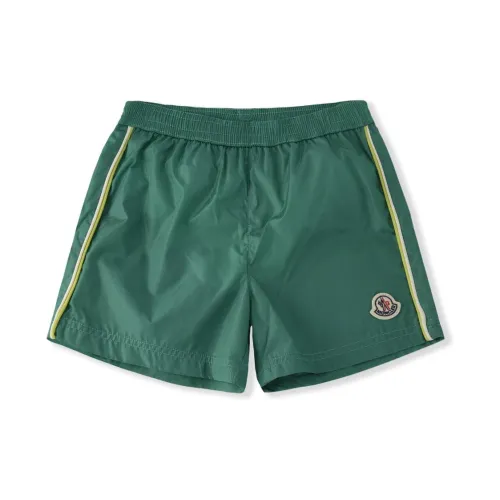 Moncler , Baby Archive Logo Swimshorts Green ,Green male, Sizes: