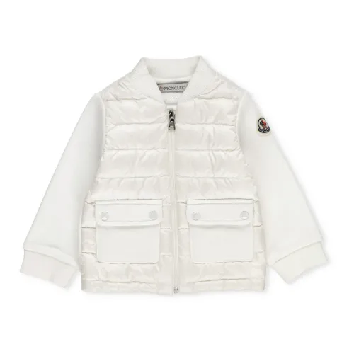 Moncler , Baby Quilted Jacket for Boys ,White male, Sizes: