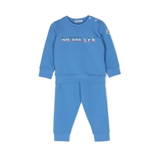 Moncler , Baby Tracksuit Set - Active Blue ,Blue male, Sizes: