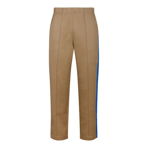 Moncler , Beige and Multicolour Track Pants ,Beige male, Sizes: