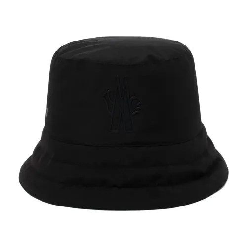 Moncler , Black Gore Tex Bucket Hat ,Black female, Sizes: