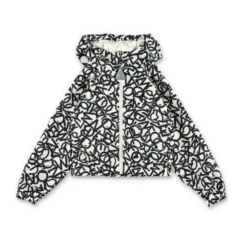 Moncler , Black Nylon Windbreaker Jacket Maisha ,Multicolor female, Sizes: