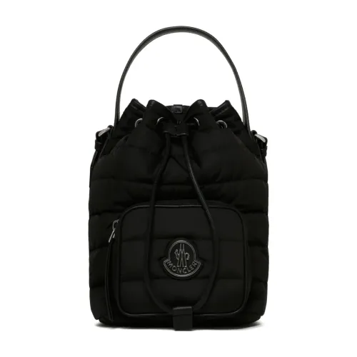 Moncler , Black Padded Kilia Bucket Bag ,Black female, Sizes: ONE SIZE