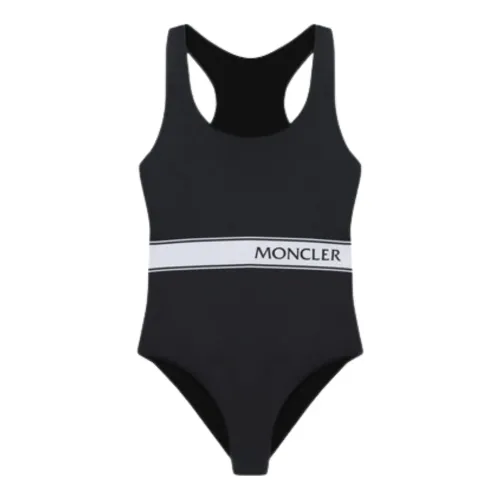 Moncler , Black Sea Clothing with White Details ,Black female, Sizes: