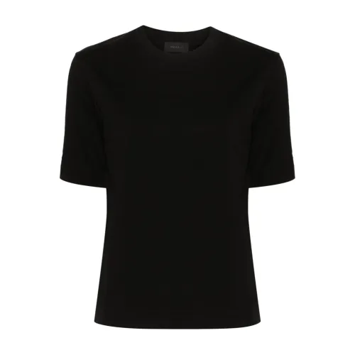 Moncler , Black SS T-Shirt ,Black female, Sizes: