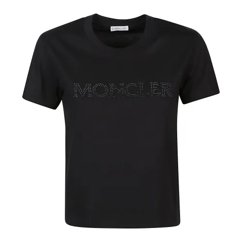 Moncler , Black T-Shirt ,Black female, Sizes: