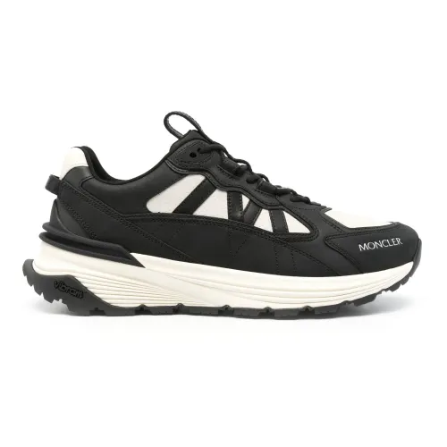 Moncler , Black/White Lace-Up Sneakers ,Black male, Sizes: