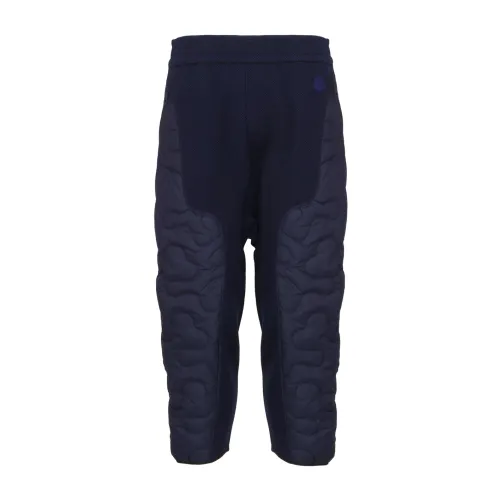 Moncler , Blue Cotton Trousers with Low Crotch ,Blue male, Sizes:
