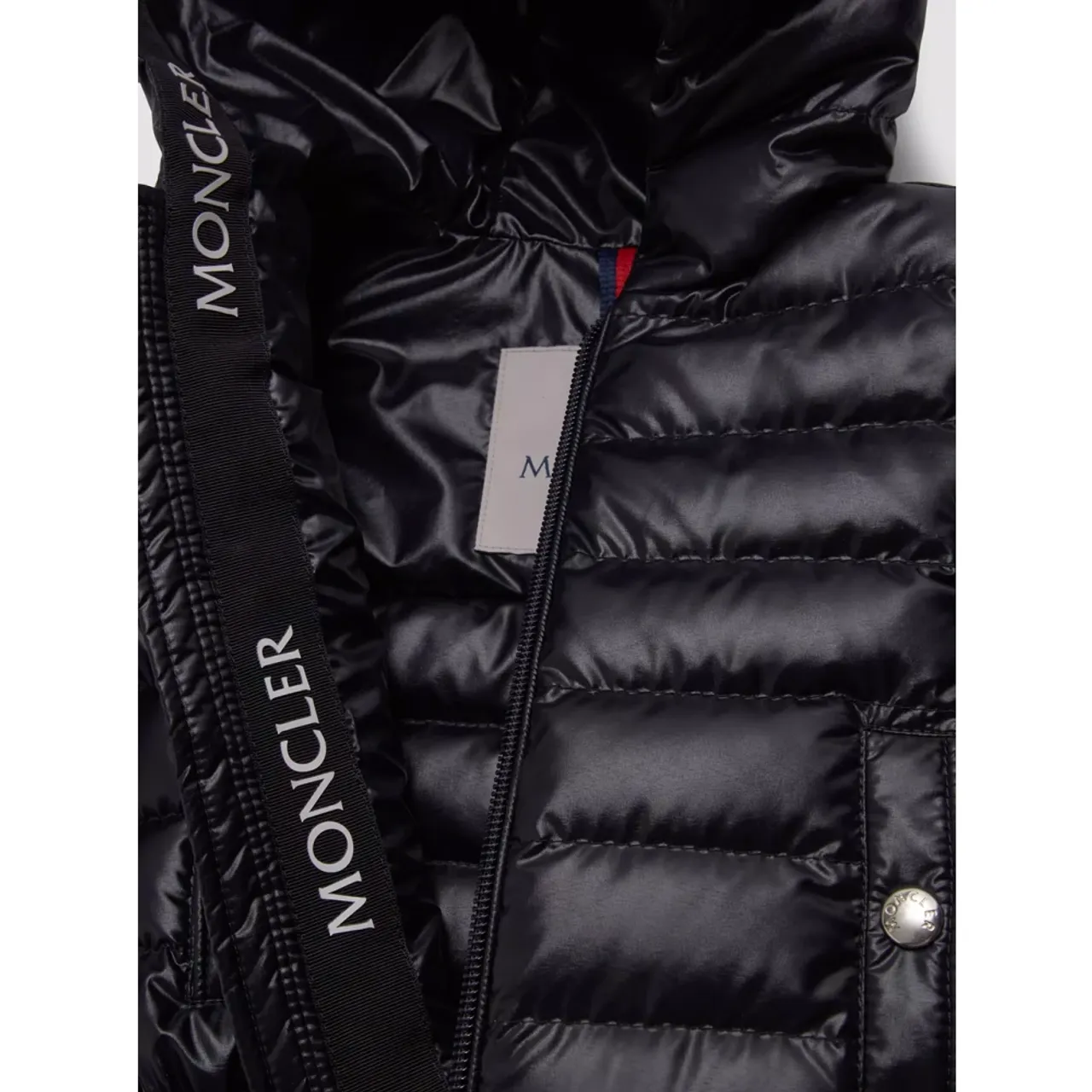 Moncler , Blue Kids Coats with Hood and Zip Closure ,Blue male, Sizes: