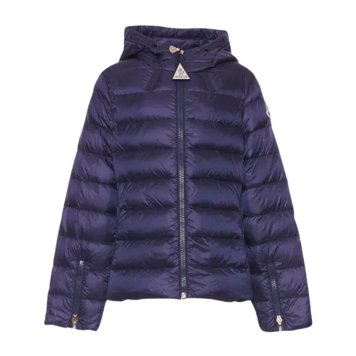 Moncler , Blue Kids Hooded Winter Jacket ,Blue male, Sizes: