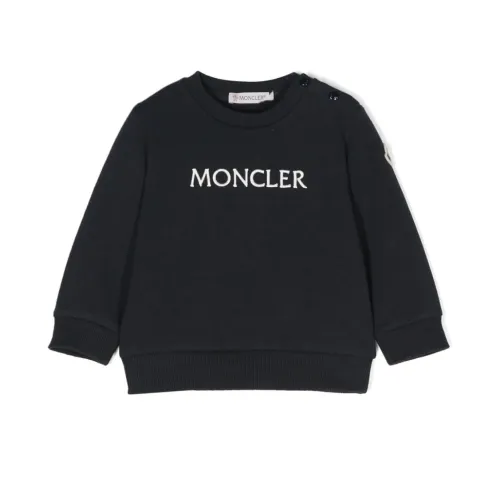 Moncler , Blue Kids Sweaters ,Blue female, Sizes: