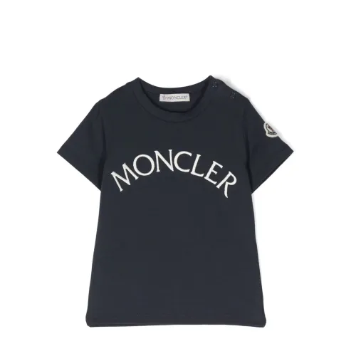 Moncler , Blue Short Sleeves T-Shirt ,Blue unisex, Sizes: