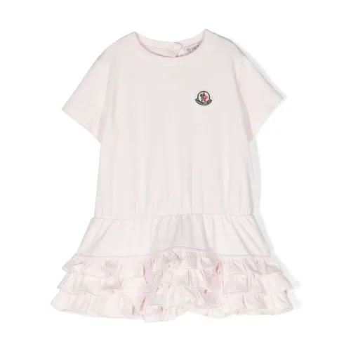 Moncler , Boy's Clothing Dress Pink Ss24 ,Pink female, Sizes: