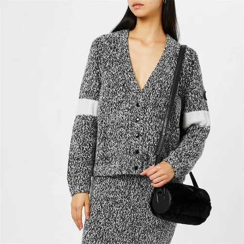 MONCLER Button-Up Knitted Cardigan - Black