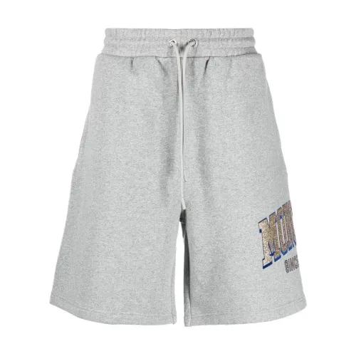 Moncler , Casual Retro Jersey Shorts ,Gray male, Sizes: