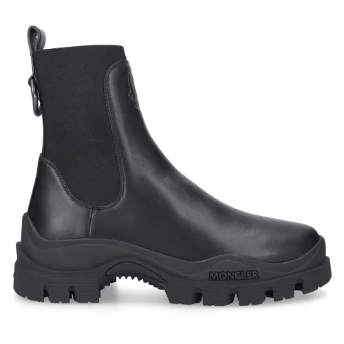 Moncler , Chelsea Boots Larue Calf Leather ,Black female, Sizes:
