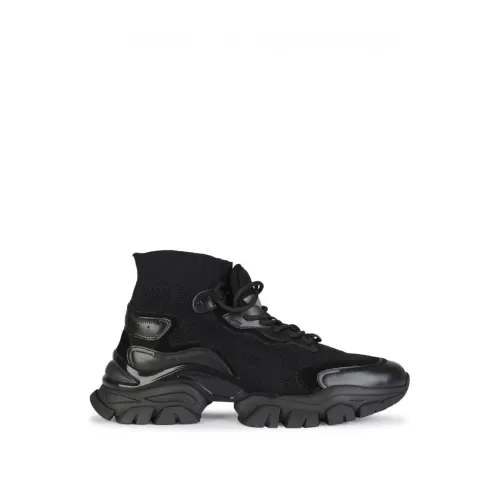 Moncler , Chunky Rubber Sole Sneakers ,Black male, Sizes:
