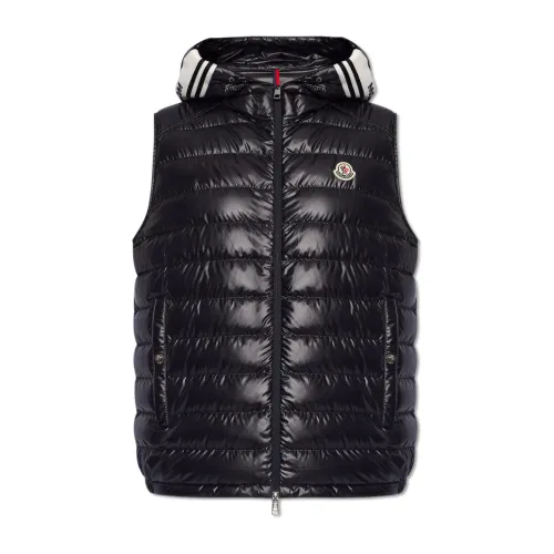 Moncler , Clay quilted vest ,Black male, Sizes: