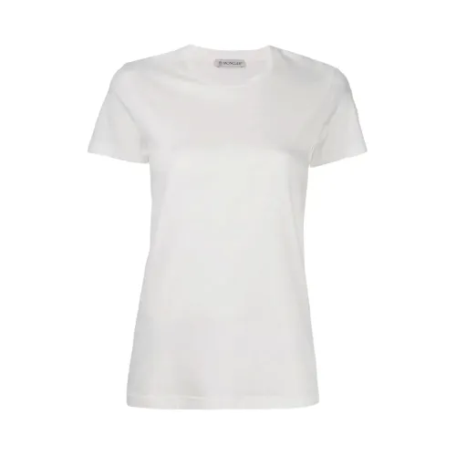 Moncler , Cotton T-Shirt, Model: 80C732V8058 ,White female, Sizes: