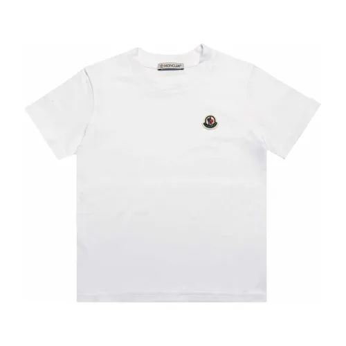Moncler , Cotton T-Shirt, Washing Instructions Included ,White male, Sizes: