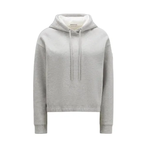 Moncler , Cozy Chic Hoodie ,Gray female, Sizes: