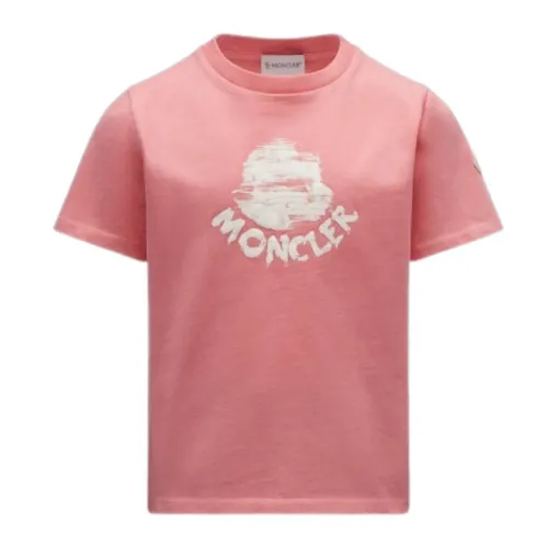 Moncler , Fashionista Kids T-shirt in Pink ,Pink female, Sizes: