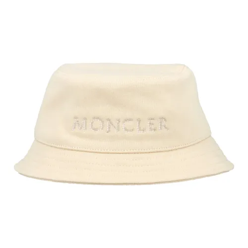 Moncler , Girl's Accessories Hats & Caps White Ss24 ,Beige female, Sizes: