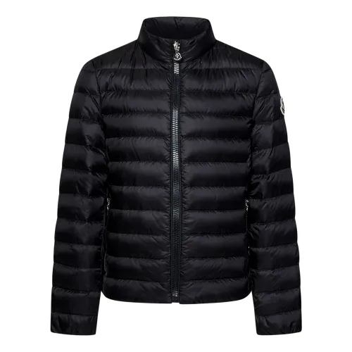 Moncler , Girl's Clothing Jackets & Coats Black Ss24 ,Black female, Sizes: