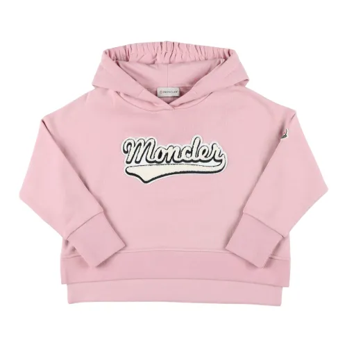 Moncler , Girls Clothing Knitwear Pink Aw23 ,Pink female, Sizes: