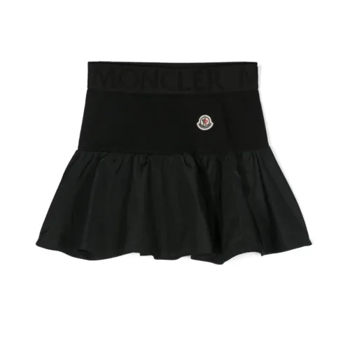 Moncler , Girl's Clothing Skirts Black Ss24 ,Black female, Sizes: