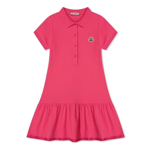 MONCLER Girls Polo Shirt Dress - Pink