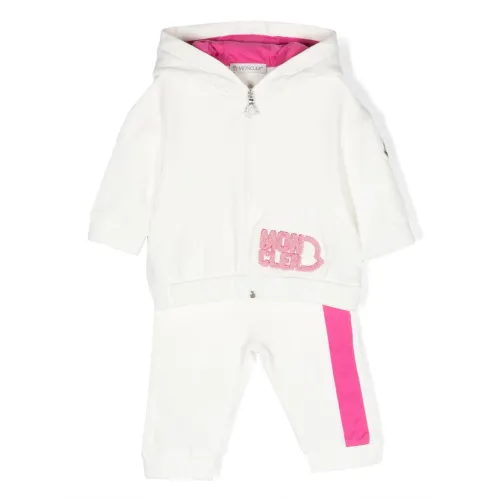 Moncler , Girls` Sport Set with Hoodie ,White female, Sizes: