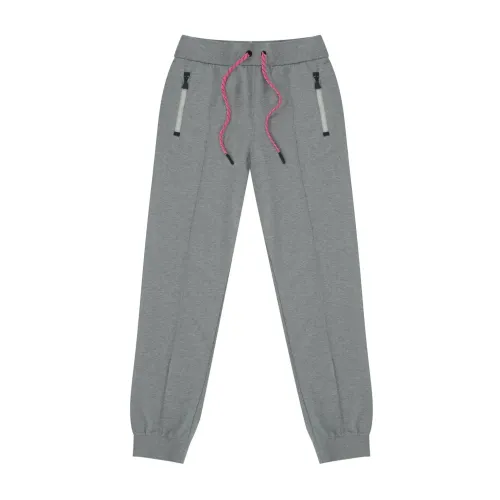 Moncler , Gray Cuffed Joggers ,Gray female, Sizes: